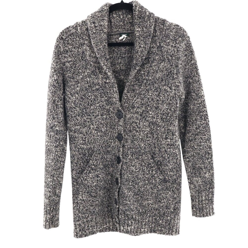 J. Crew Wool‎ Marled Sweater Womens M Gray Professor Academia Eclectic Grandpa